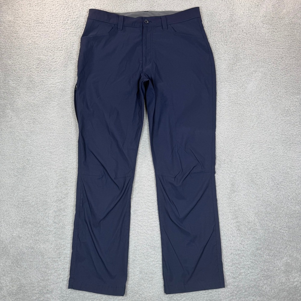 Eddie Bauer Mens Tech Pant Navy‎ Blue Hiking Outdoor Straight Leg 34x30 WPL 9647